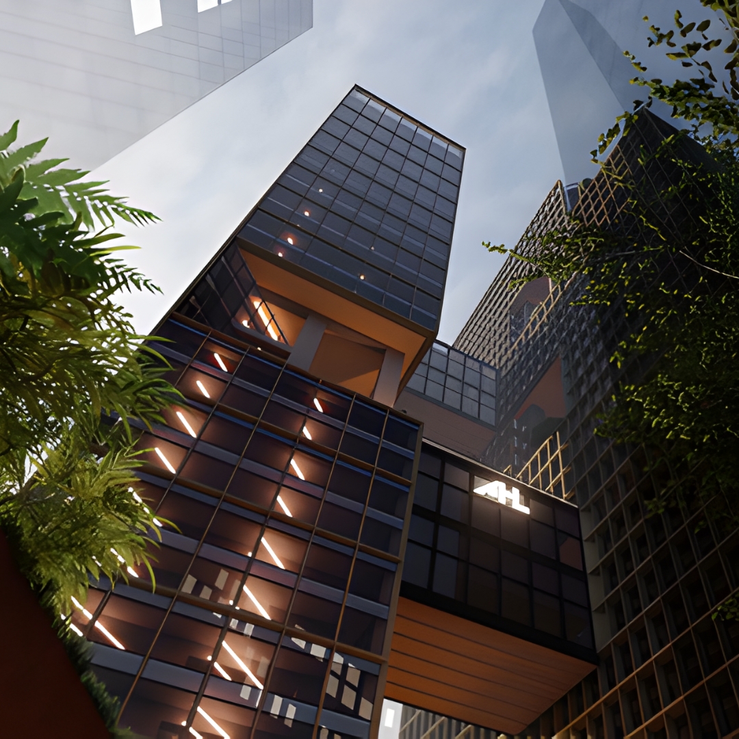 Construction site on a river